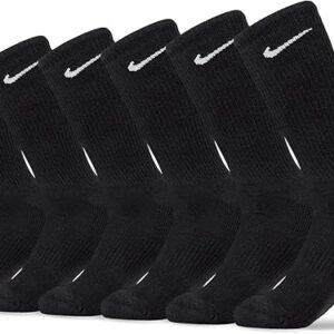 A pair of high-performance cushioned training crew socks for athletic support and comfort.
